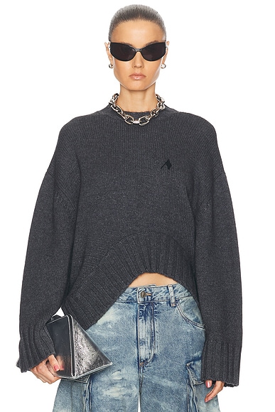 THE ATTICO Oversized Sweater in Grey