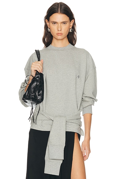 Fleece Tie Sweatshirt