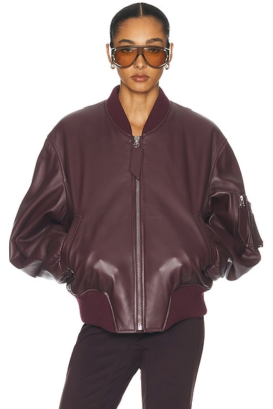 Leather Bomber Jacket