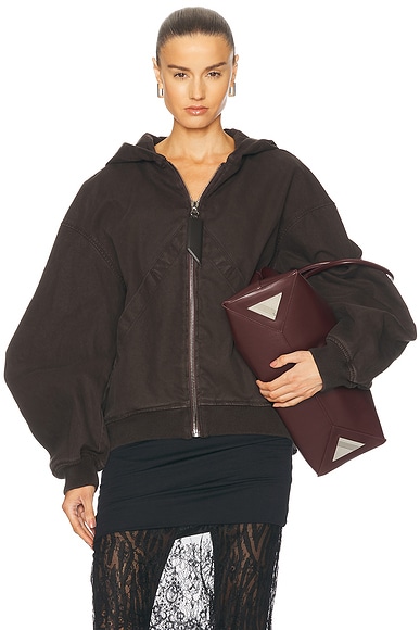 THE ATTICO Bomber Jacket in Brown