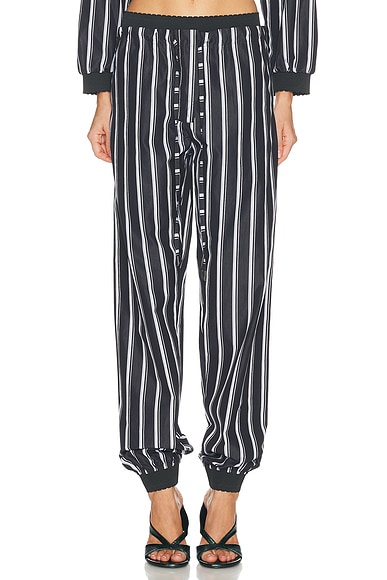 Striped Poplin Pant
