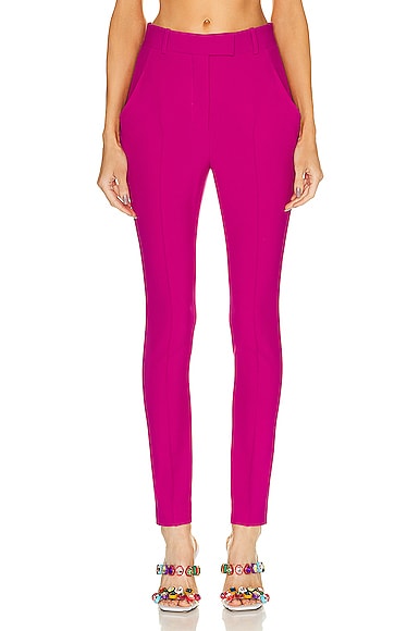 Shop Attico Berry Long Pant In Super Pink