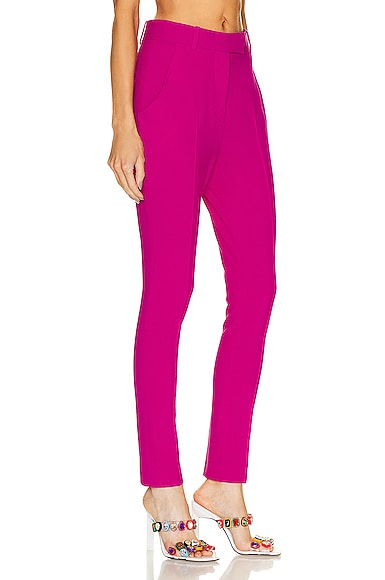 Shop Attico Berry Long Pant In Super Pink
