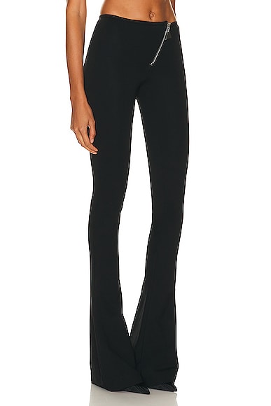 Shop Attico Jersey Long Pant In Black