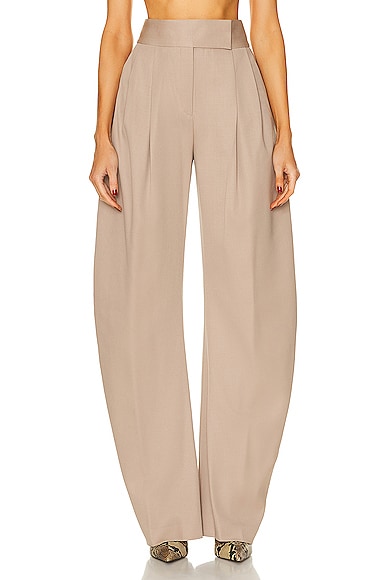THE ATTICO Gary Long Pant in Beige