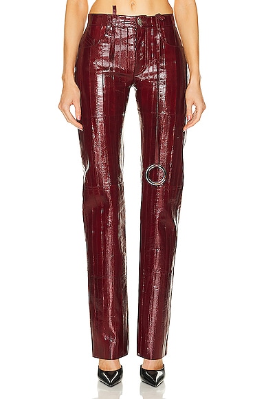 THE ATTICO For FWRD Straight Long Pant in Dark Grapes