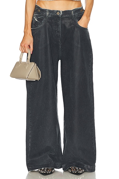 THE ATTICO Long Pant in Navy Blue