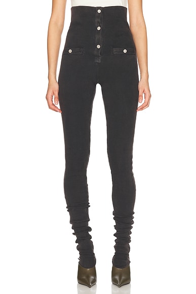 THE ATTICO Long Pant in Fade Black