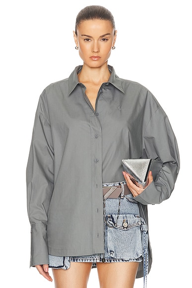 THE ATTICO Diana Shirt in Grey