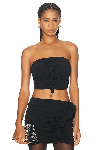 Ruched Strapless Top