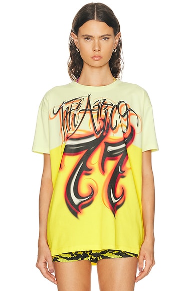 THE ATTICO Graphic T-Shirt in Multicolor