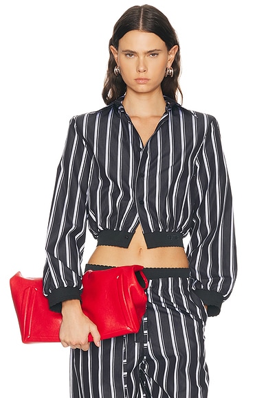 Striped Poplin Shirt