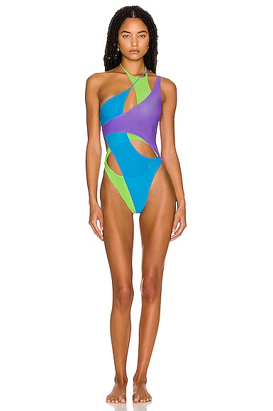 Asymmetric Cutout Swimsuit
