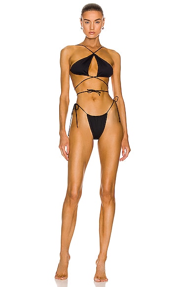 Cross Front Bikini Set