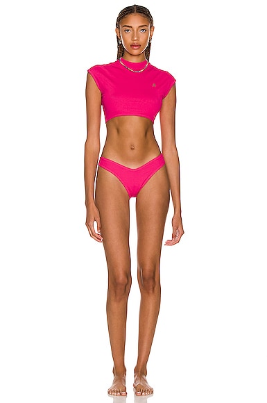 Crop Top Bikini Set
