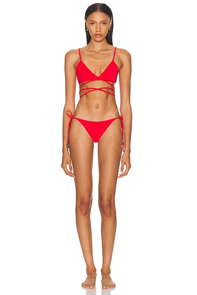THE ATTICO Bikini Set in Red