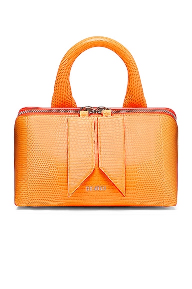 Attico Friday Crossbody Bag In Neon Orange