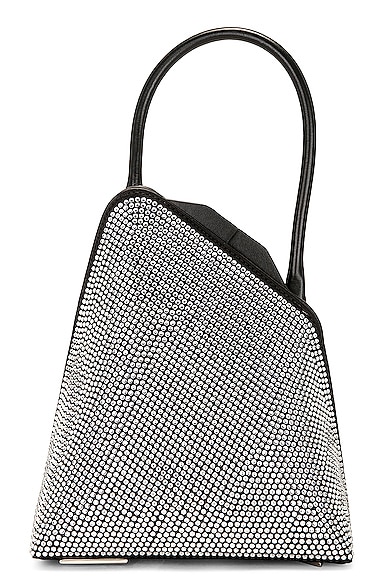 THE ATTICO Sunset Top Handle Bag in Crystal & Black
