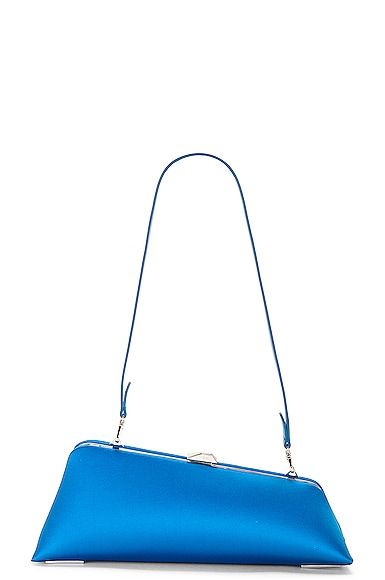 THE ATTICO Long Night Clutch in Turquoise