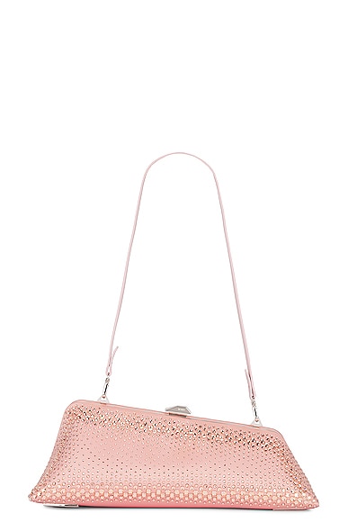 THE ATTICO Long Night Clutch in Soft Pink