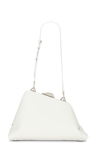 THE ATTICO Day Off Shoulder Bag in White