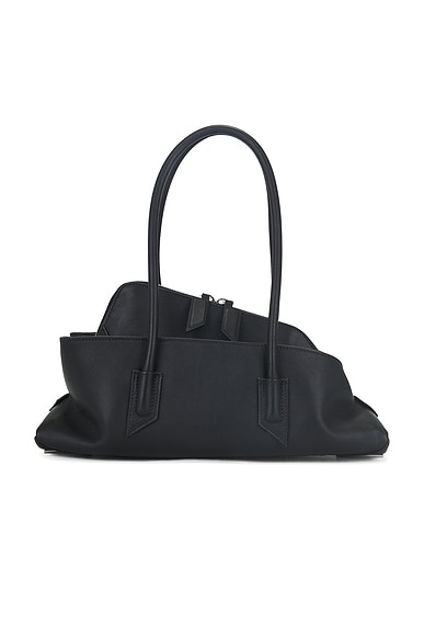 THE ATTICO La Passeggiata Small Top Handle Bag in Black