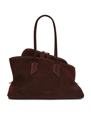 THE ATTICO La Passeggiata Top Handle Bag in Light Chocolate