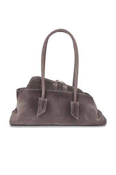 THE ATTICO La Passeggiata Small Top Handle Bag in Grey