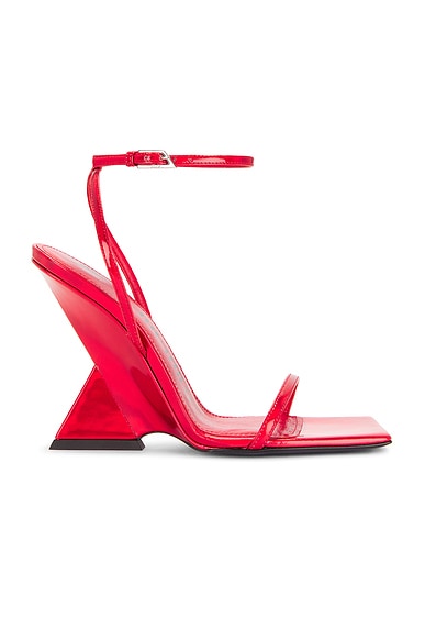 THE ATTICO Cheope Sandal in Vibrant Red