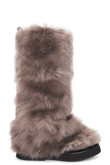 THE ATTICO Robin Combat Boot in Taupe