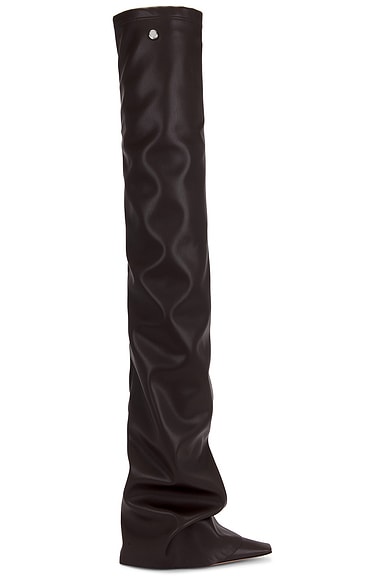 ロングブーツ THE ATTICO FW25 'Lea' boots (251WSH00879 828) The Attico Lea boots for Women - Burgundy in Kuwait | Level