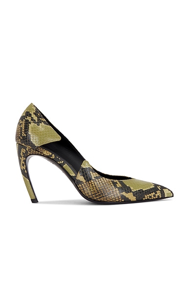THE ATTICO Mia Pump in Black & Sahara
