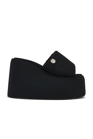 THE ATTICO Mochi Flatform Sandal in Black