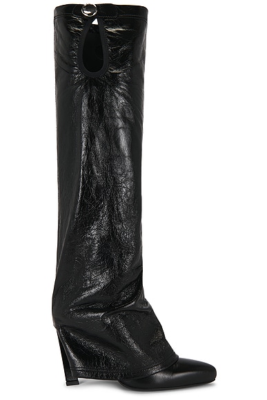 THE ATTICO Leon 100mm Boot in Black