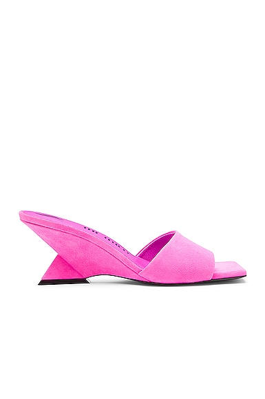 Shop Attico Cheope 60 Mule In Fluo Pink