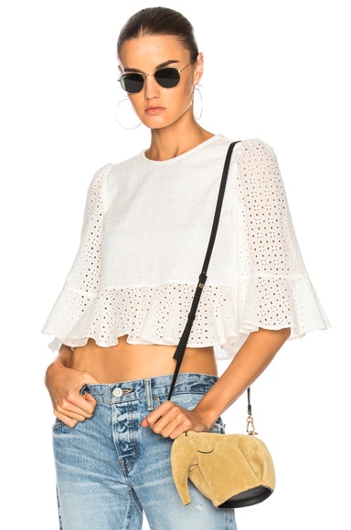 Cropped Frill Top