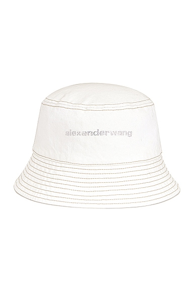 Alexander Wang Bucket Hat in Ivory