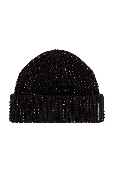VAKT. BEANIE / BLACK 定価:8,910円 Alexander Wang Hotfix Rib Beanie in Black | FWRD