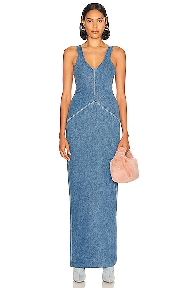 Side Draped Tank Gown