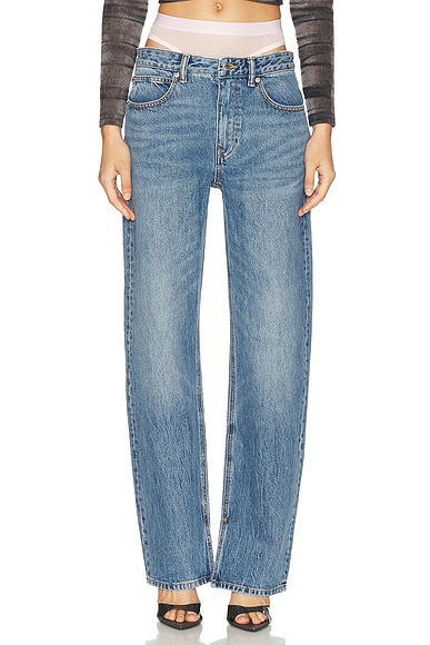 Y/Project Y Belt Arc Pant in Faded Blue | FWRD