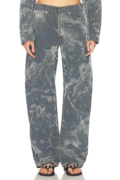 Acne Studios 1981 Wide Leg in Blue & Multi | FWRD