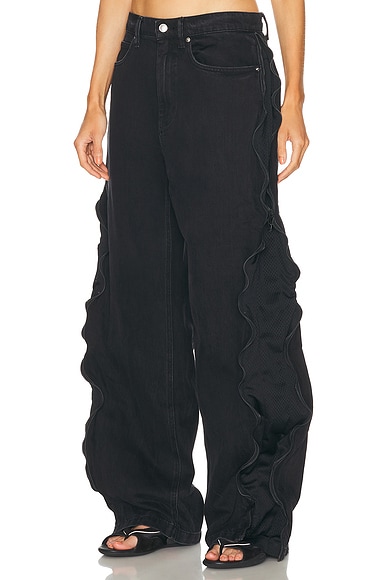 Curved Zipper Horeshoe Leg