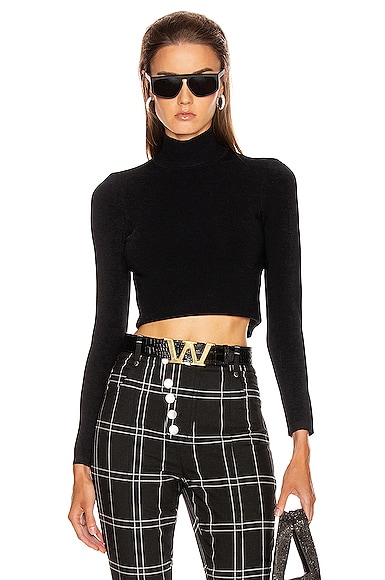 Cropped Turtleneck Pullover Sweater