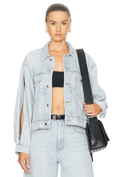 Jonathan simkhai denim jacket discount