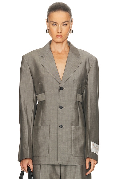 Alexander Wang Blazer in Mink Melange