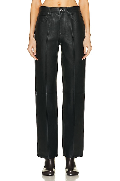 Mid Rise Relaxed Straight Pant