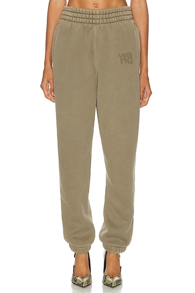 Alexander Wang Essential Terry Classic Sweatpant in Washed Walnut
