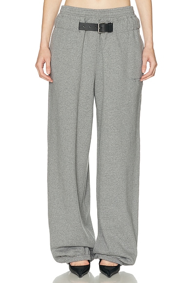 Mid Rise Belted Sweatpant