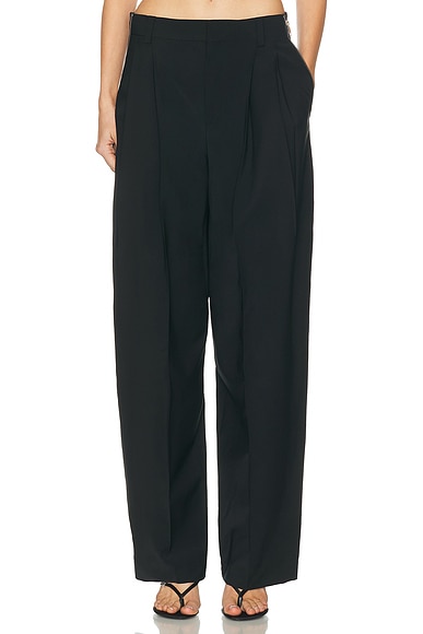 Alexander Wang Mid Rise Tailored Pant in Black
