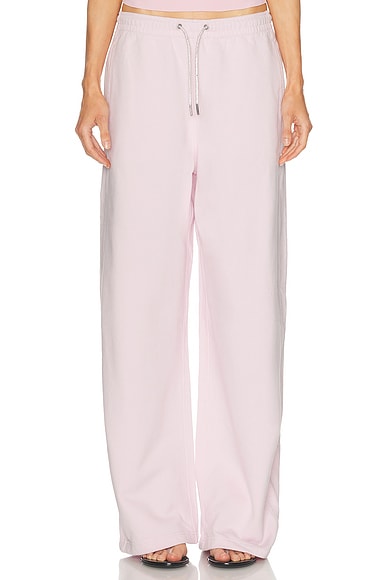 Alexander Wang Mid Rise Sweatpant in Light Pink